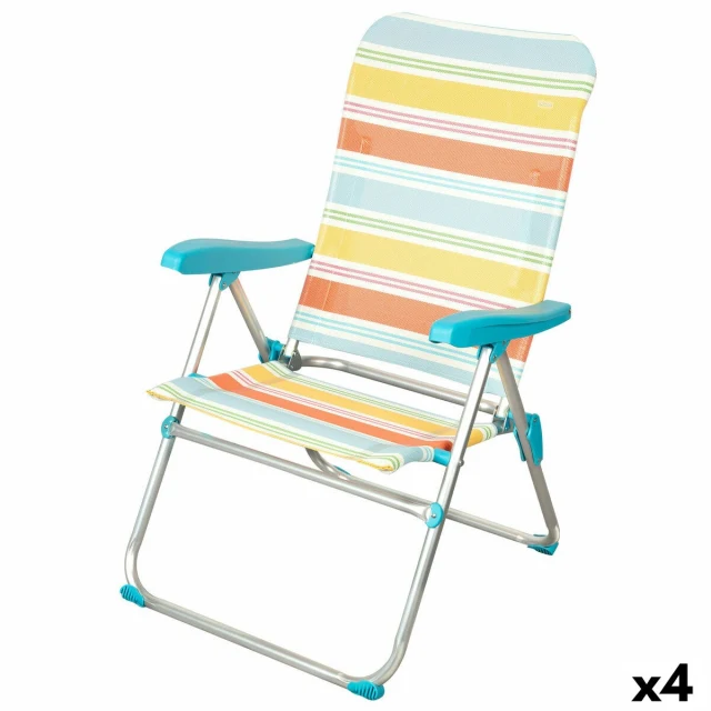 Beach Chair 48 x 95 x 65 cm (4 Units)