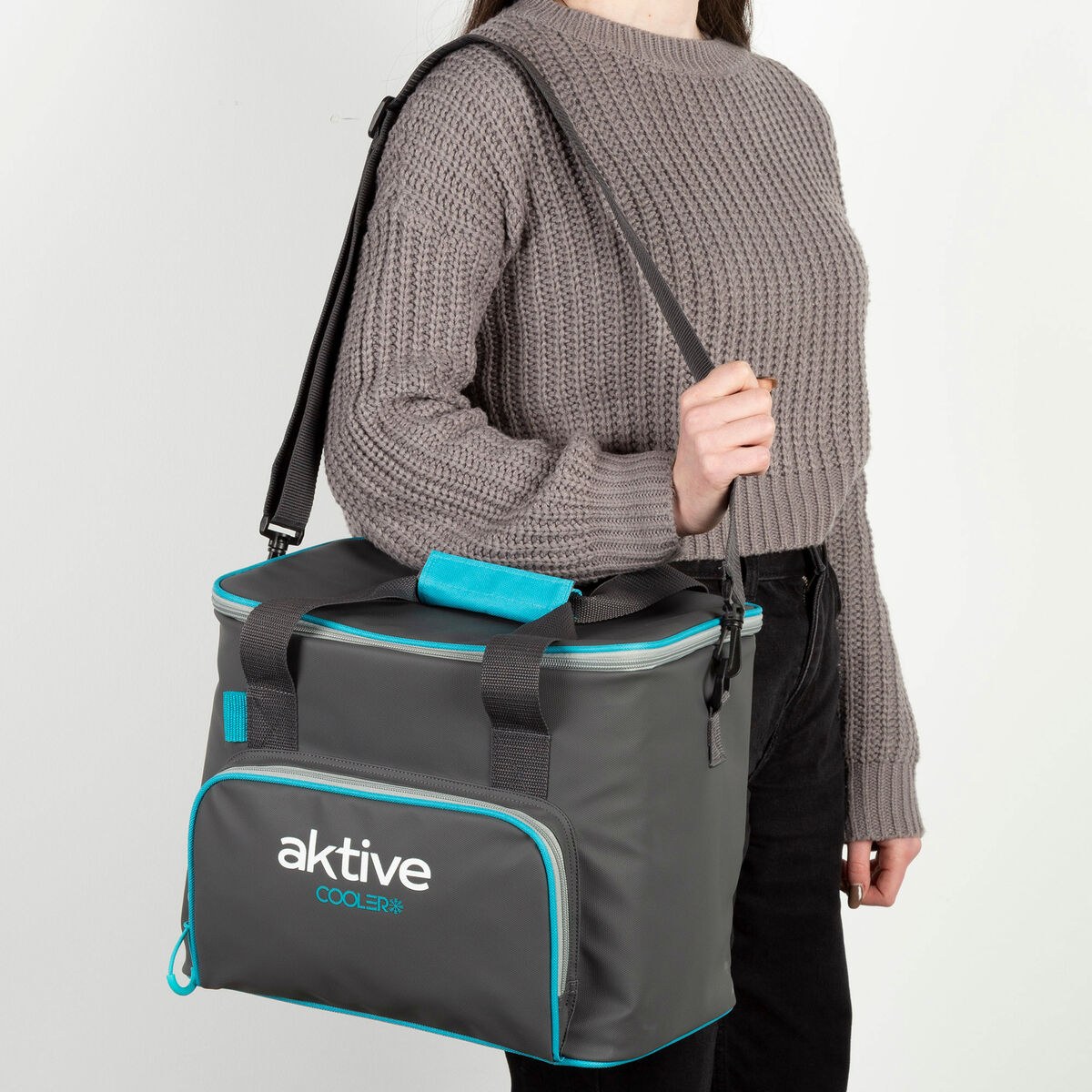 Portable Fridge Black Polyester PEVA Foam 20 L 32 x 28 x 23 cm (4 Units)