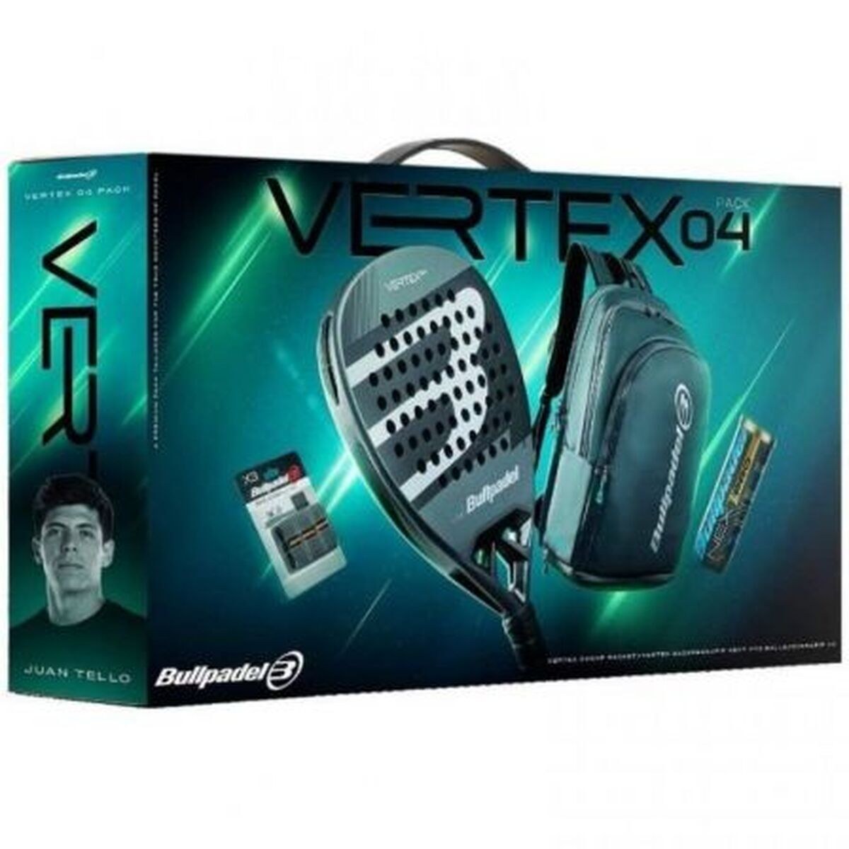 Padel Racket Vertex 04 Comfort Pro Line 2026 Black Carbon fibre
