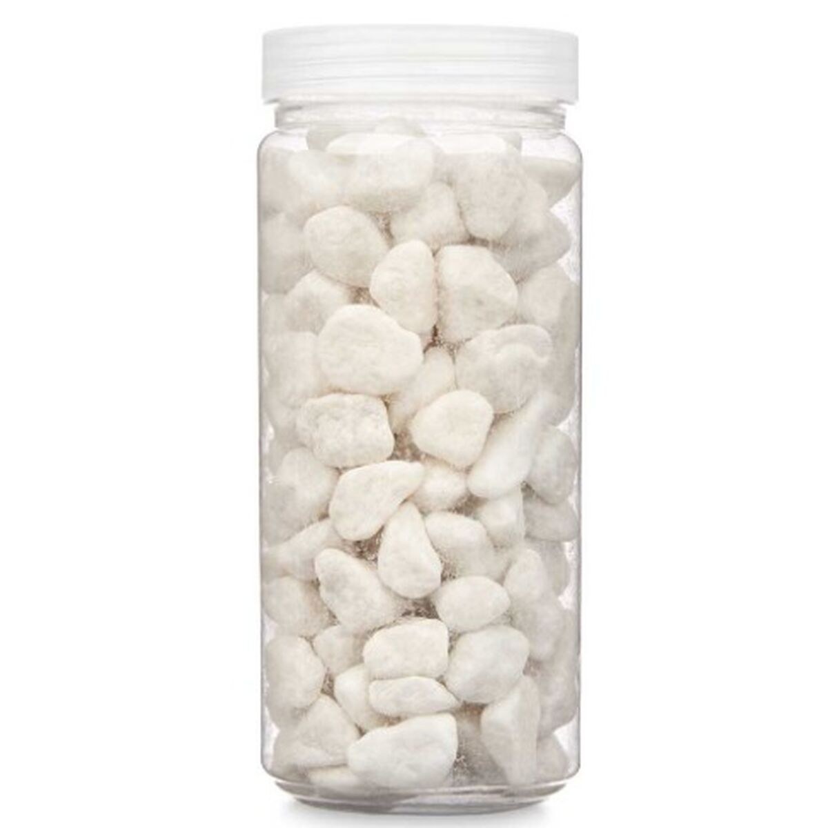 Decorative Stones White 10 - 20 mm 700 g 6,2 x 15,3 x 6,2 cm 6,5 x 15,8 x 6,5 cm (12 Units)