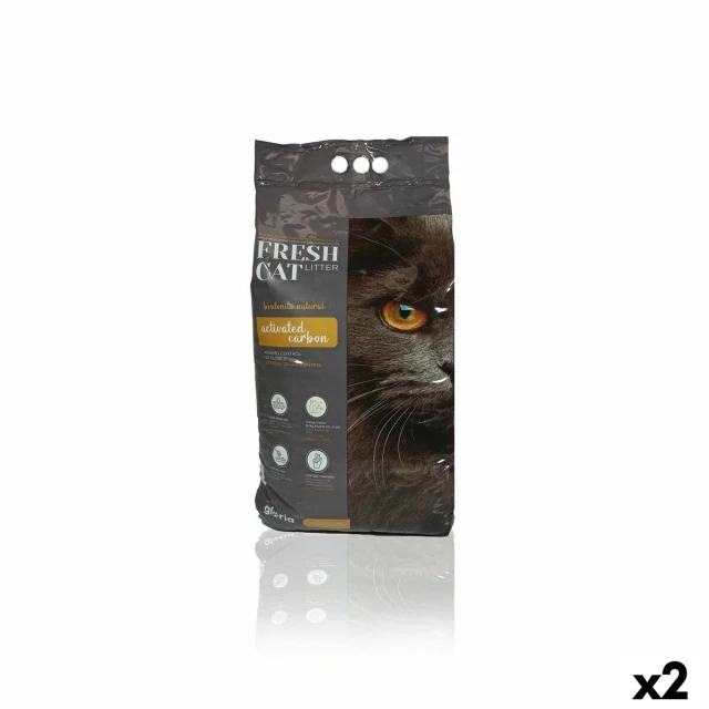 Cat Litter Premium Active charcoal 10 kg 2 Units