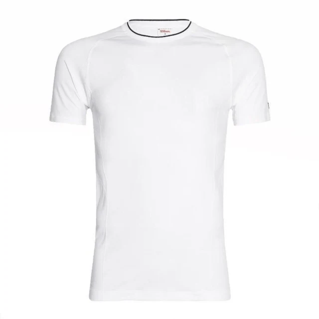 Men’s Short Sleeve T-Shirt Team Seamless Crew White Padel