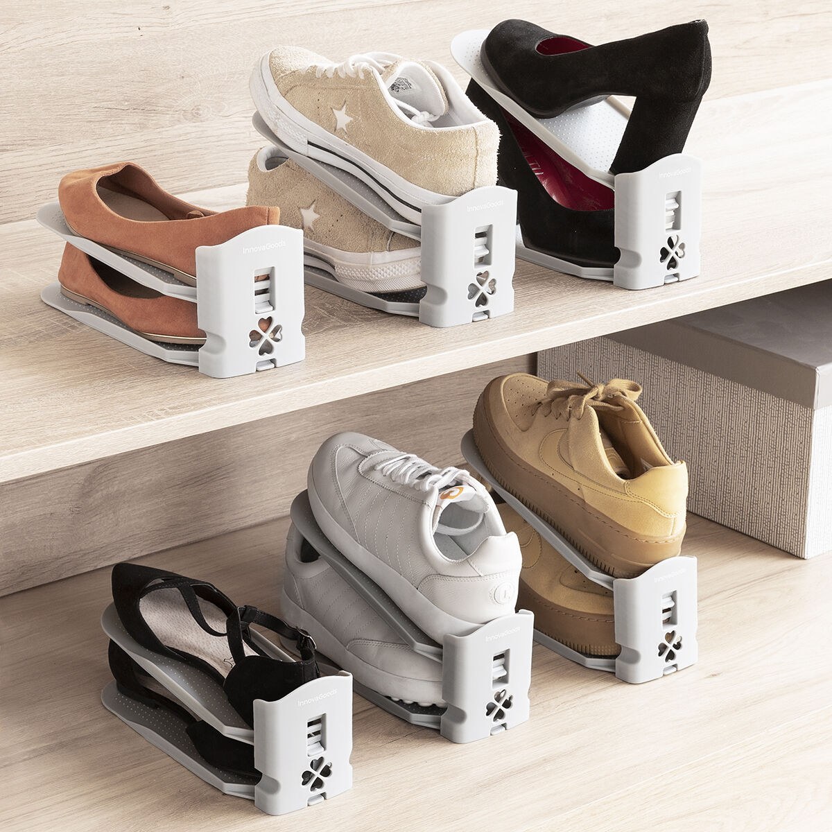 Adjustable Shoe Organiser Sholzzer 6 Units