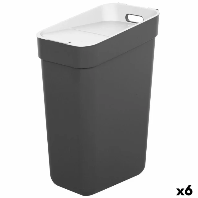 Мусорное ведро Серый Пластик 30 L (6 штук)