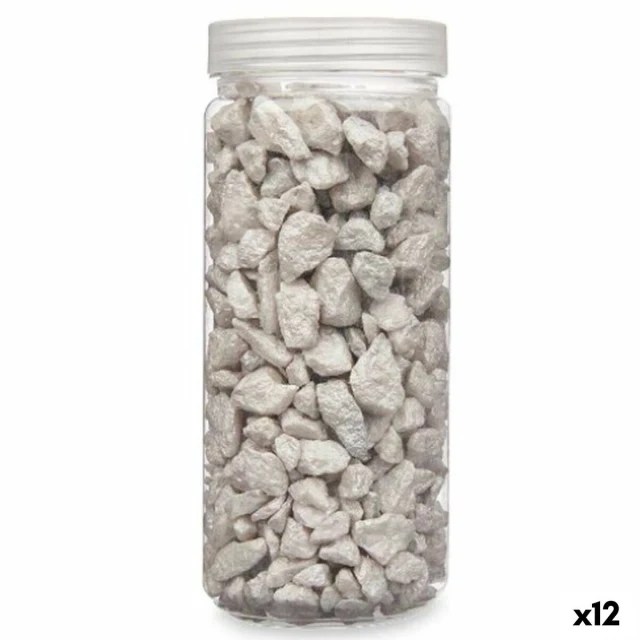 Decorative Stones Grey 10 - 20 mm 700 g 6,2 x 15,3 x 6,2 cm 6,5 x 15,8 x 6,5 cm (12 Units)