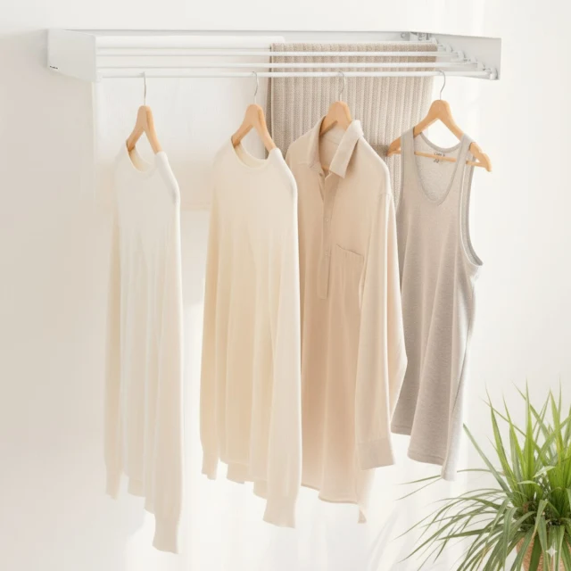 Foldable Extendable Retractable Wall Clothes Drying Rack Dryva 80