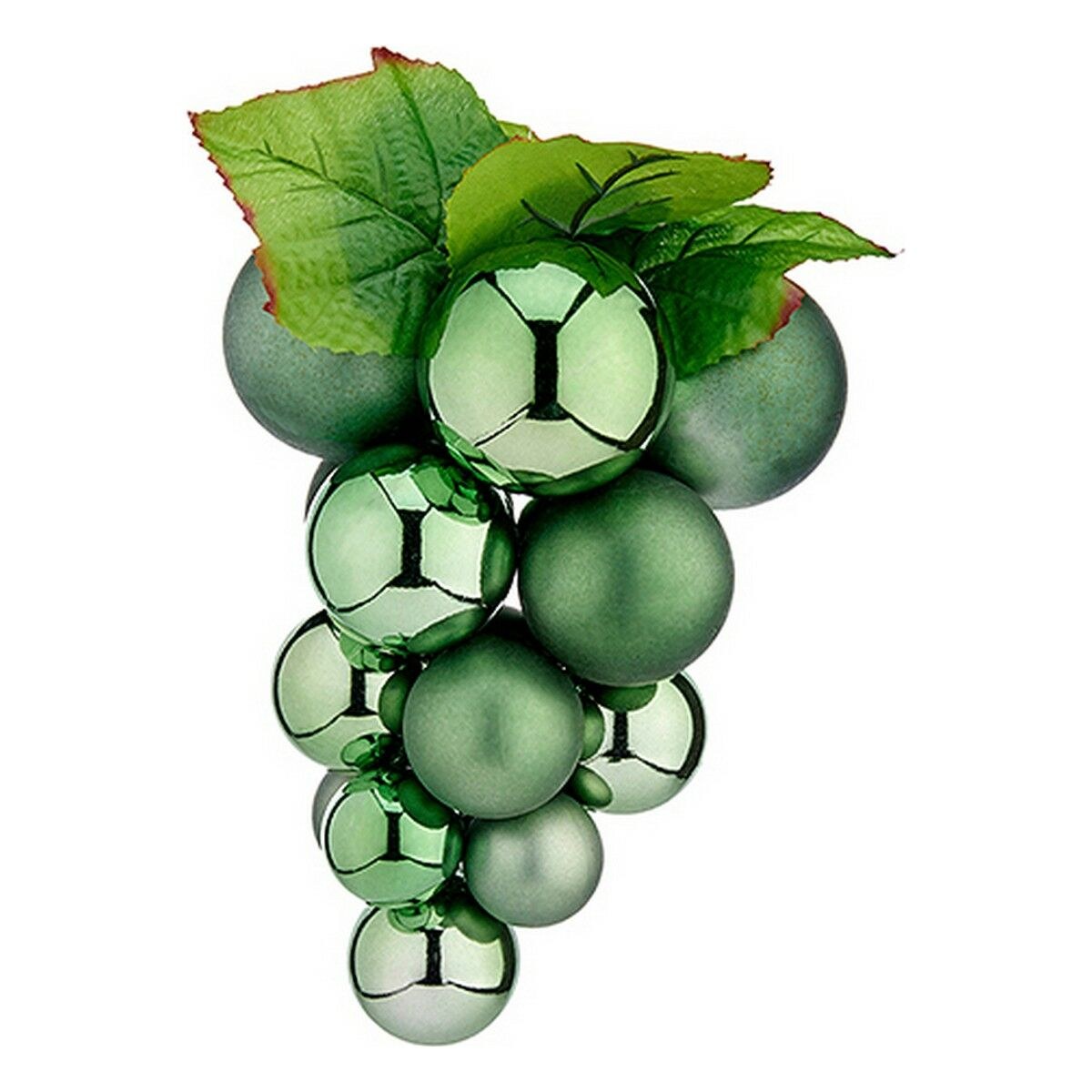 Christmas Bauble Green Plastic Grapes Small