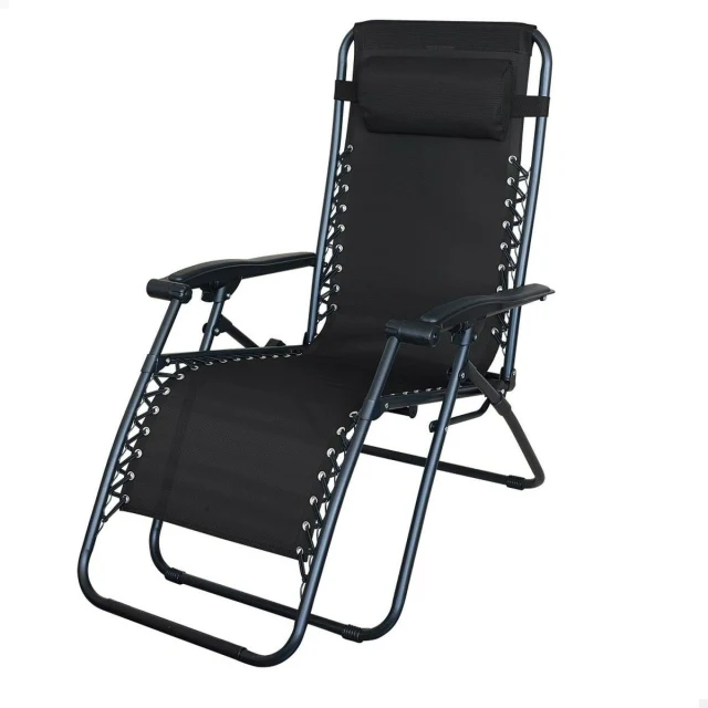 Sun-lounger Black 52 x 102 x 68 cm