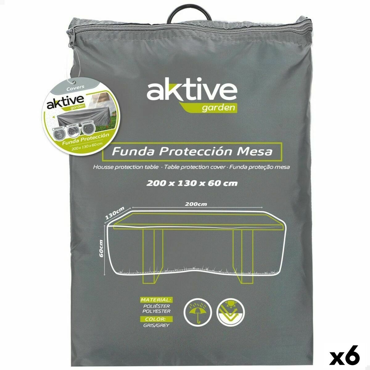 Protective Case Tables 200 x 60 x 130 cm (6 Units)