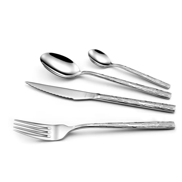 Cutlery Caligraphy Steel Metal 24 Pieces