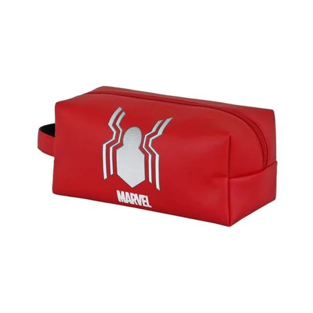 School Toilet Bag Red PVC 12 x 25 x 10 cm