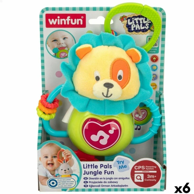 Rattle Cuddly Toy 14 x 19 x 6,5 cm (6 Units)