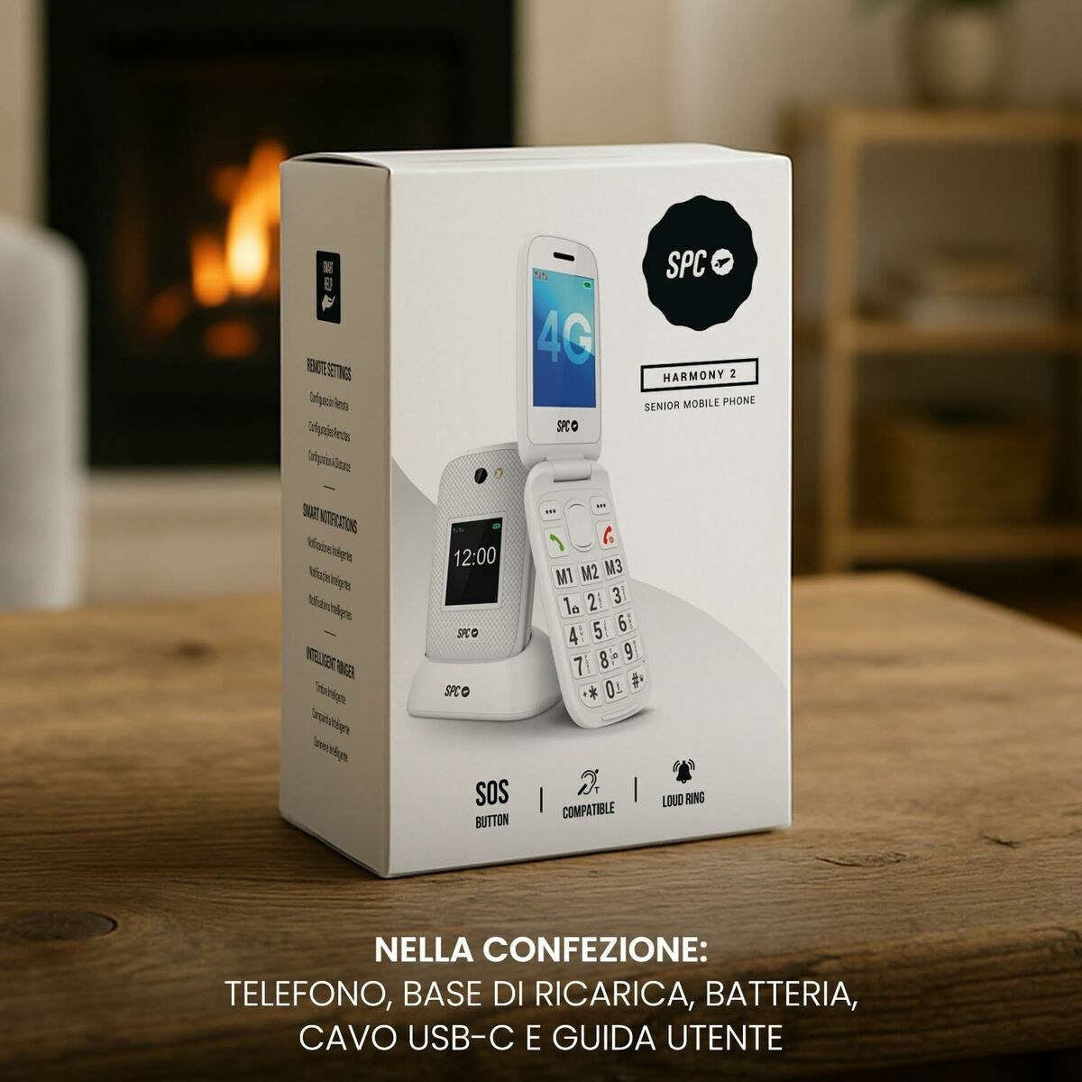 Mobile telephone for older adults 2337B White 128 GB 128 MB 2,8"