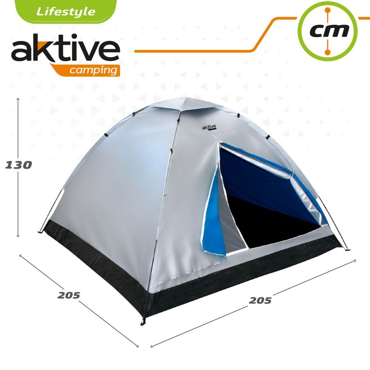 Tent 4 persons 205 x 130 x 205 cm (2 Units)