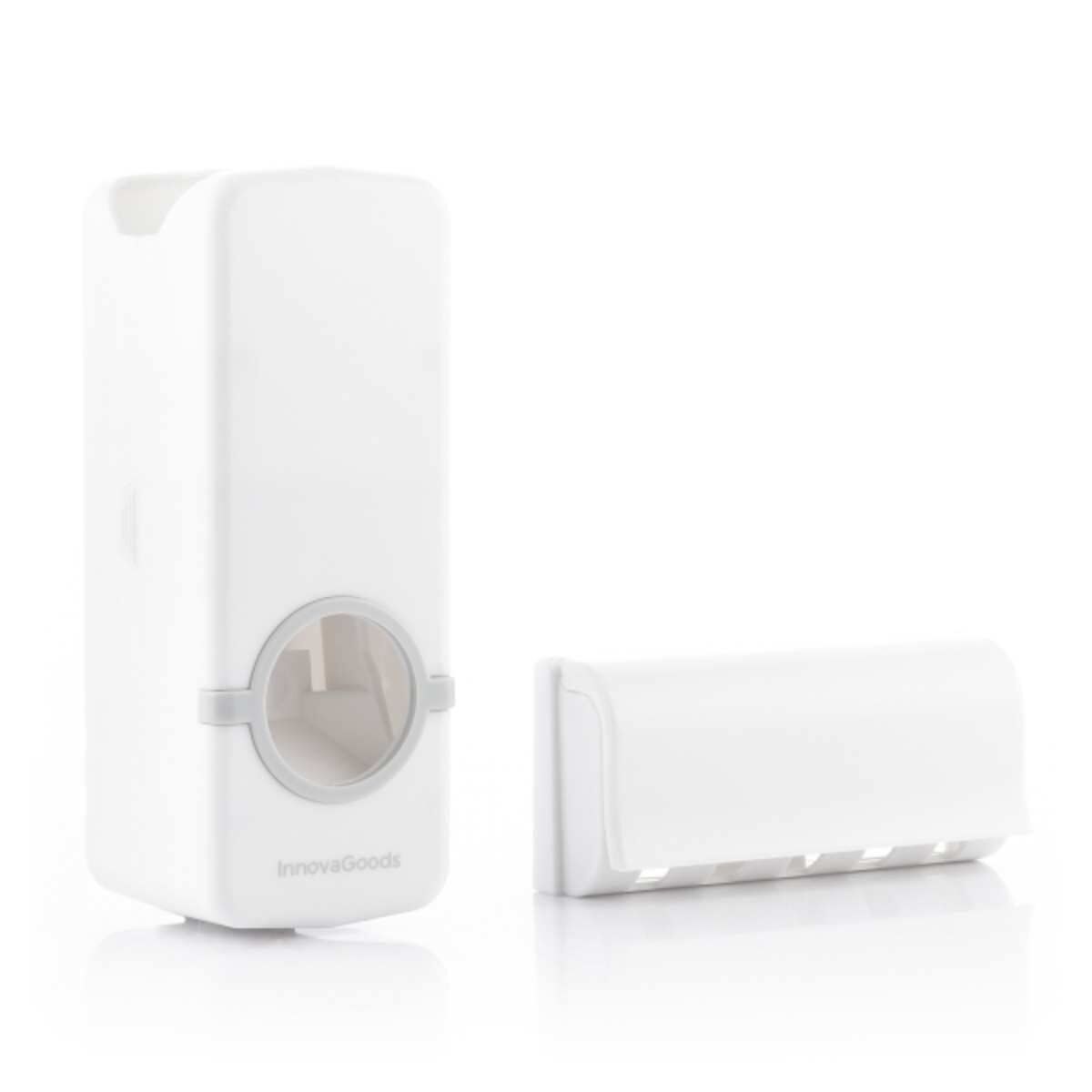 Toothpaste Dispenser and Holder White Plastic (2 Units) (Refurbished C)