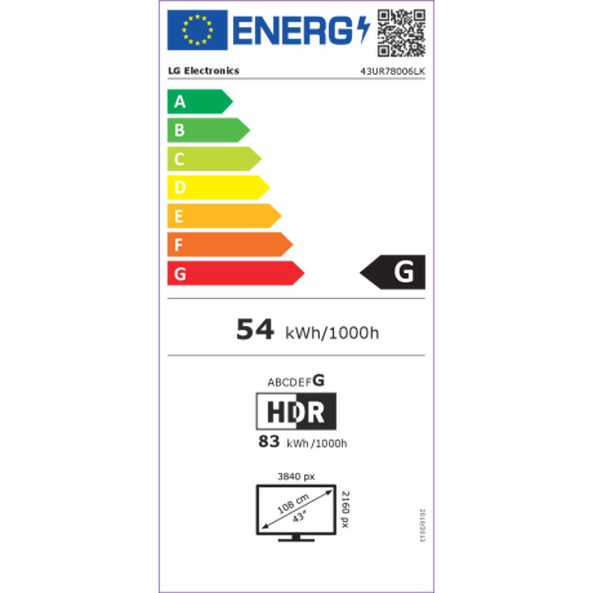 Smart TV 43UR78006LK.AEU 43" 4K Ultra HD LCD Direct-LED