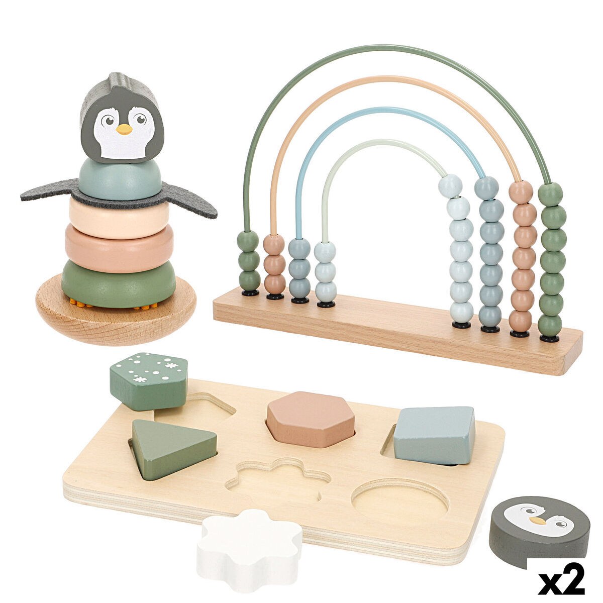 Wooden Game 22 x 22 x 6 cm