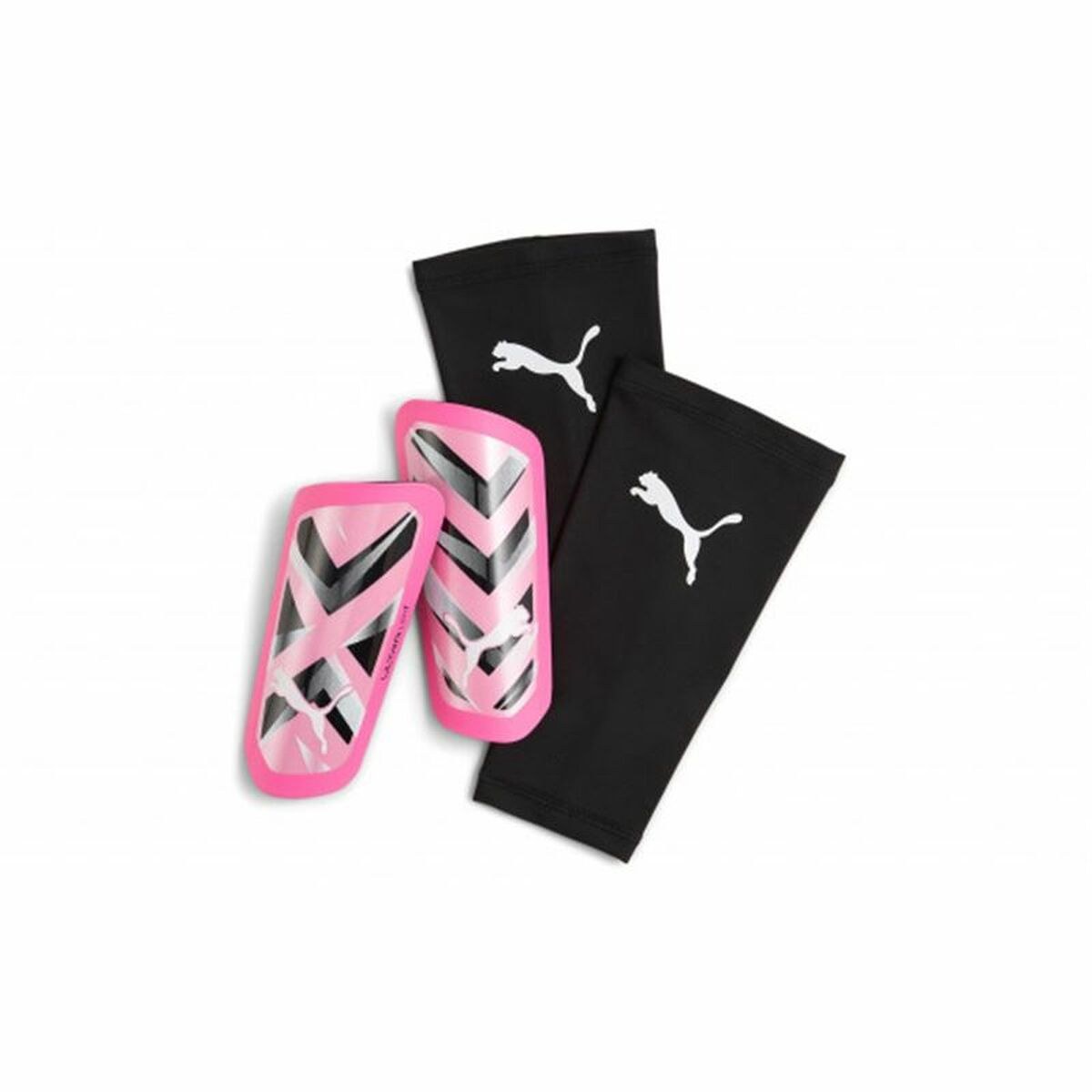 Football Shinguards Ultra Light Sleeve Pink