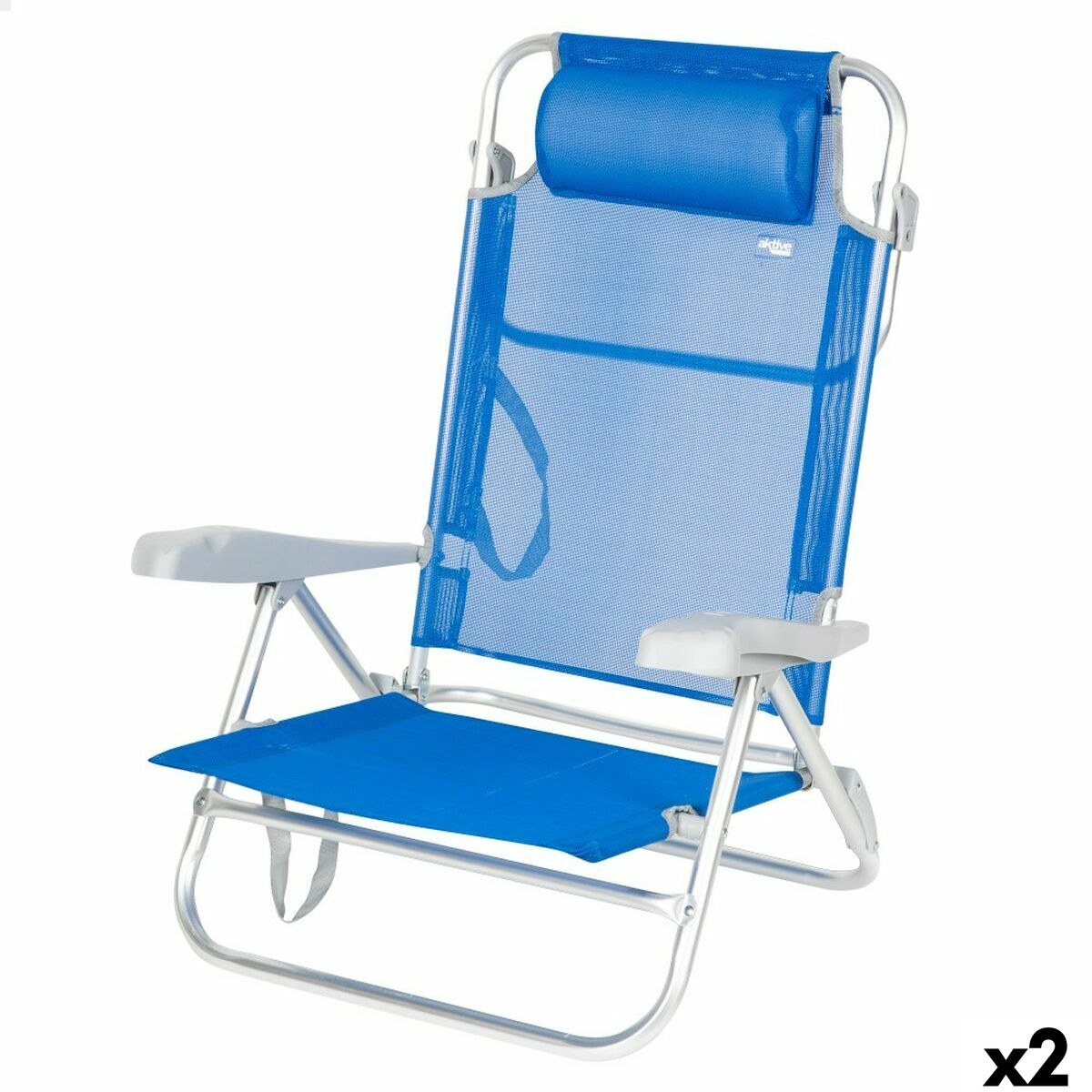 Beach Chair 47 x 82 x 49 cm (2 Units)