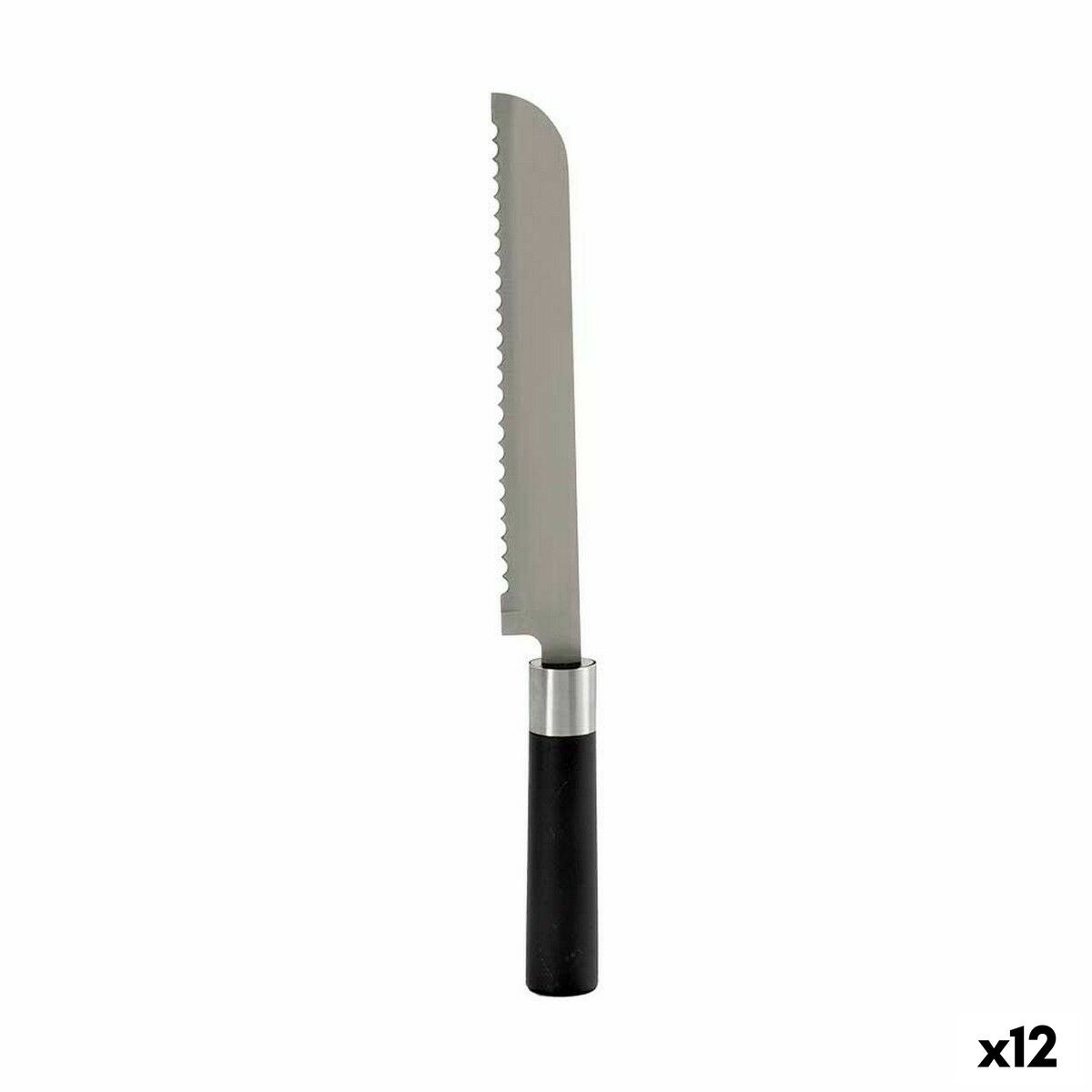 Serrated Knife Stainless steel Plastic 3,5 x 2 x 33 cm 2 x 2 x 33 cm (12 Units)