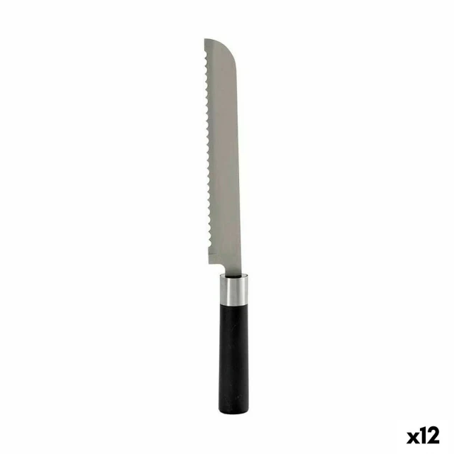 Serrated Knife Stainless steel Plastic 3,5 x 2 x 33 cm 2 x 2 x 33 cm (12 Units)