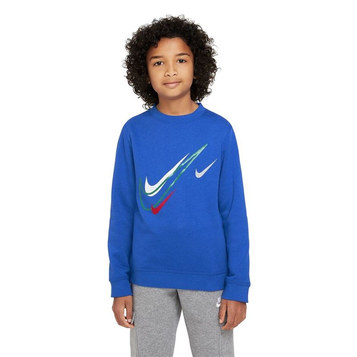 Children’s Sweatshirt without Hood NSW SOS FLC CREW Blue
