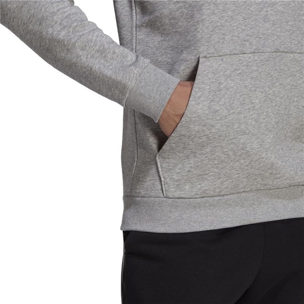 Men’s Hoodie Essentials Fleece Big Logo Light grey