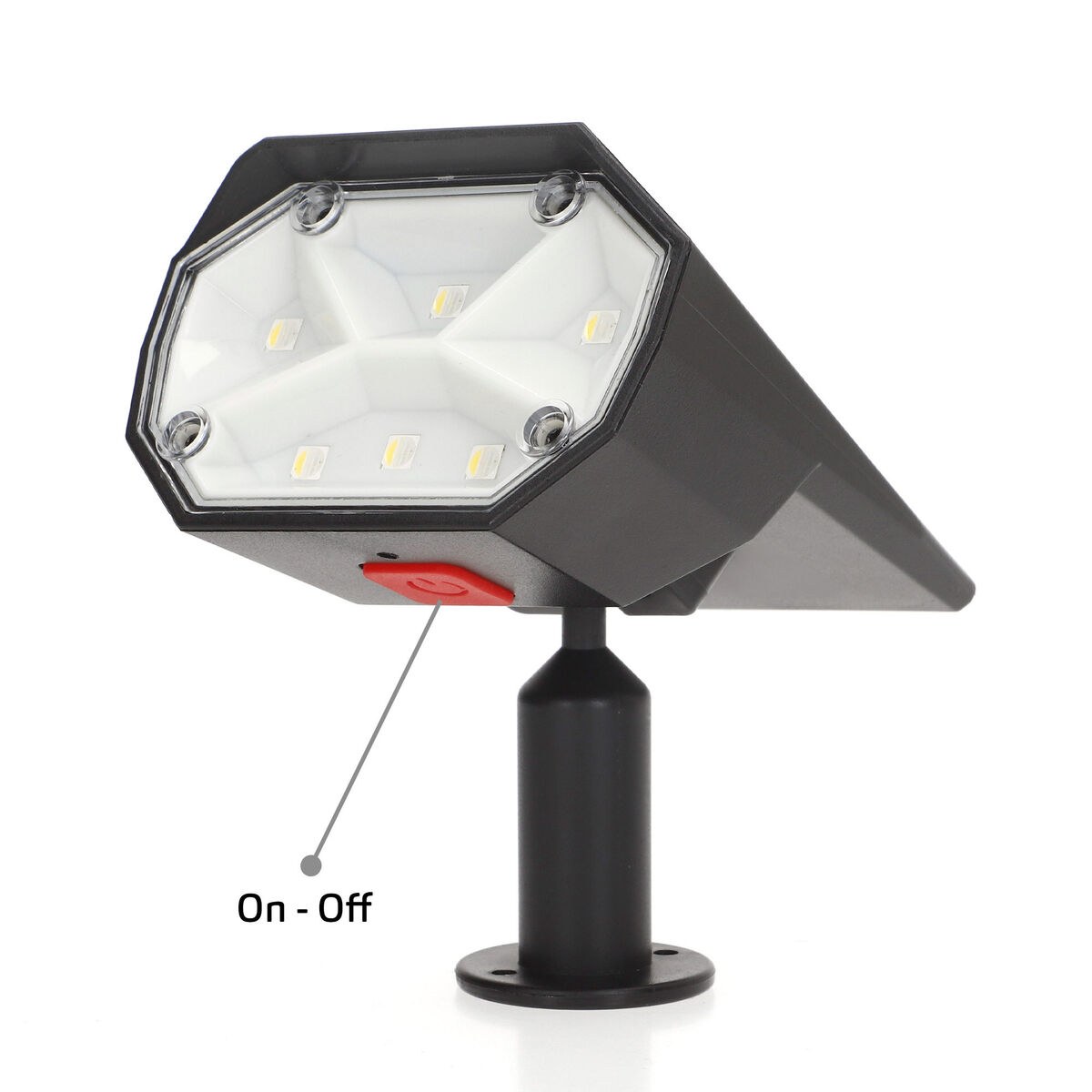 Solar lamp 8 x 37 x 11 cm (6 Units)