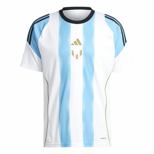 Football T-Shirt Messi Training Jersey White Blue
