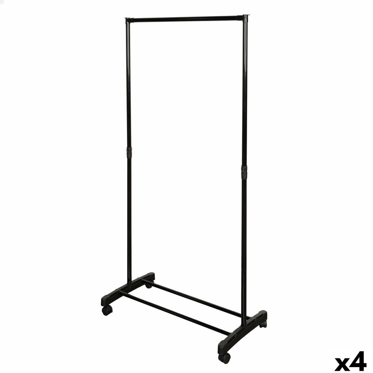 Coat rack Steel Plastic 75 x 157 x 42 cm (4 Units)