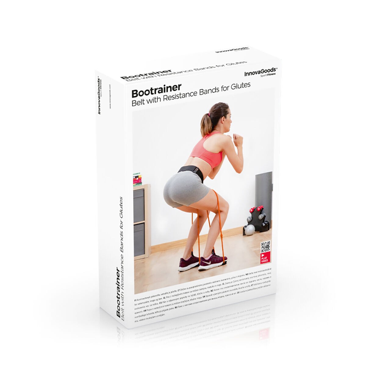 Pull-Up Station & Belt with Resistance Bands for Glutes + Exercise Guide