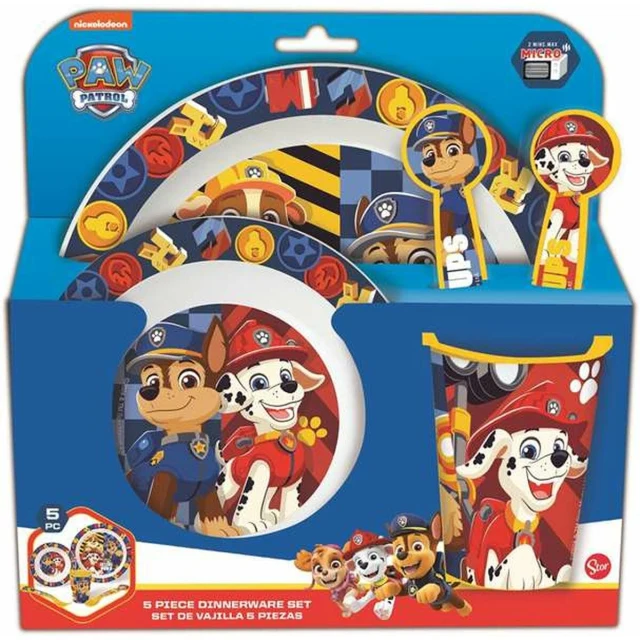 Children's dish set Boy Rescue Pups 5 Pieces