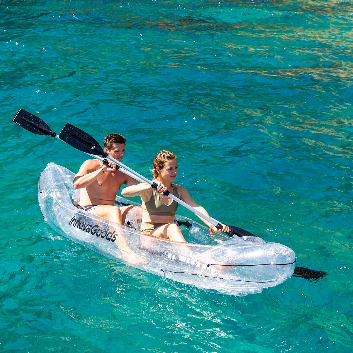 Inflatable Transparent Kayak with Accessories Paros 312 cm 2 places