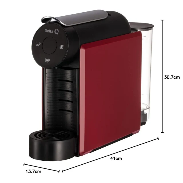 Capsule Coffee Machine Mini Qool Red
