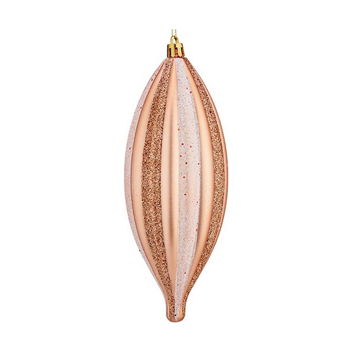 Christmas bauble Copper Light Pink PVC 8,5 x 19 x 3 cm Streched