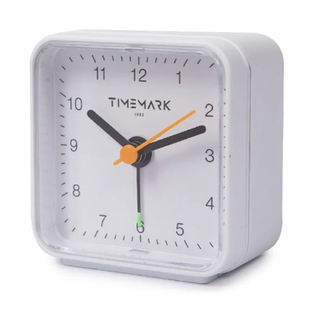Alarm Clock White Plastic
