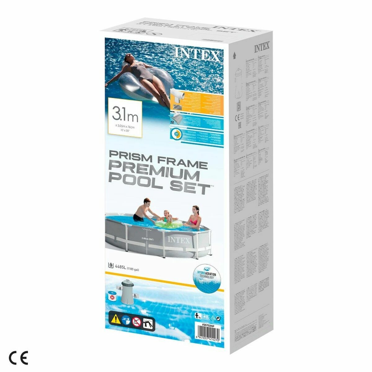 Removable pool Prism Frame 305 x 76 cm 4485 L Circular