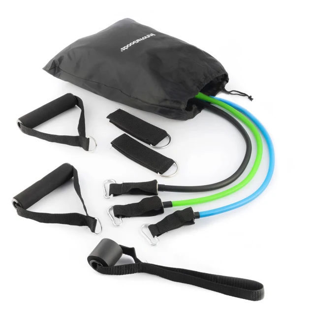 Push-Up Board Pack and Resistance Band Set with Accessories and Exercise Guide