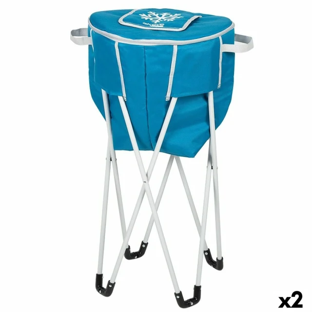 Portable Fridge Blue Foldable With support 43 x 85 x 43 cm (2 Units)
