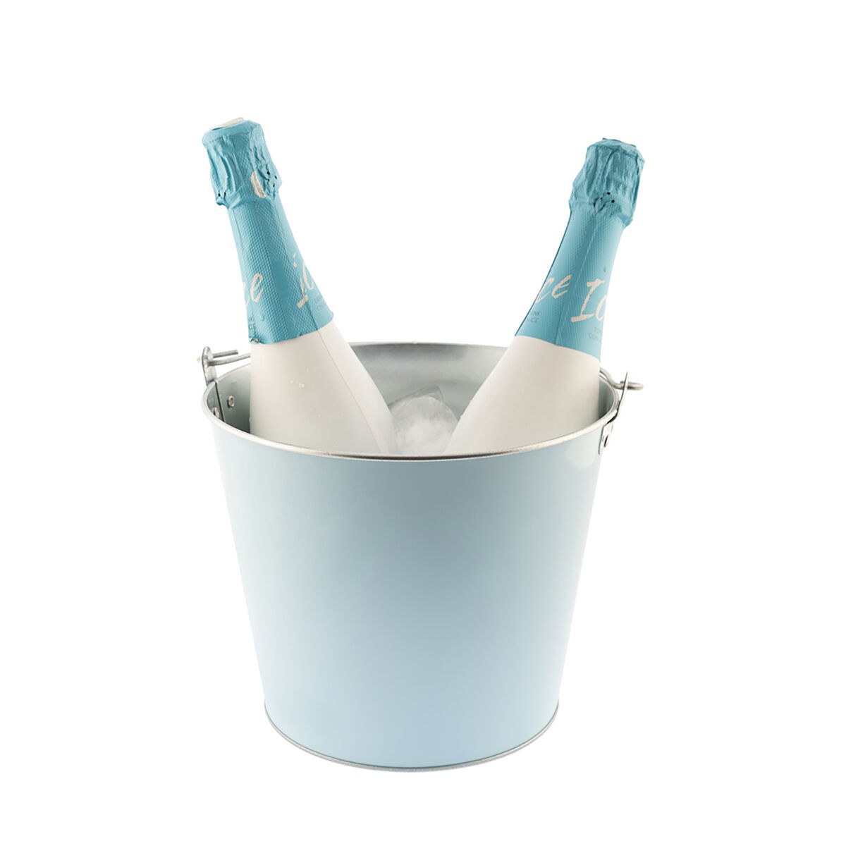 Ice Bucket With handle Blue Metal 5 L