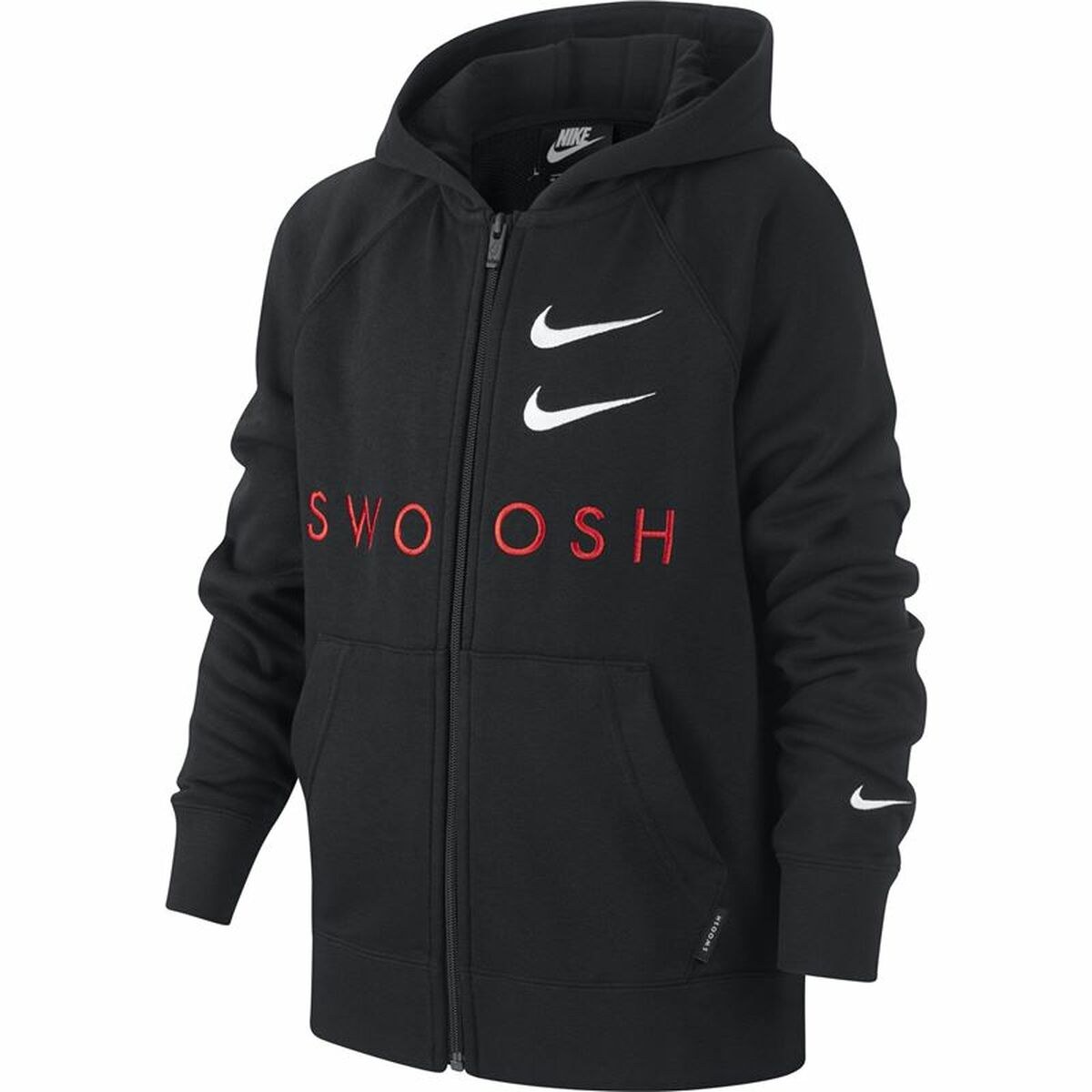 Children's Sports Jacket Swoosh Black
