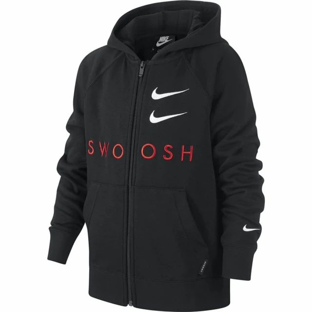 Children's Sports Jacket Swoosh Black