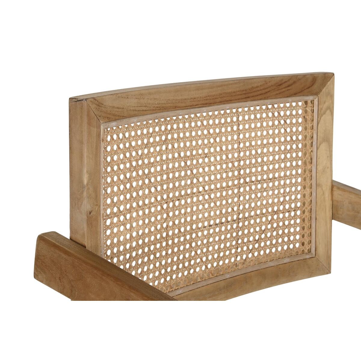 Dining Chair Natural Teak Rattan (58 x 56 x 82 cm)