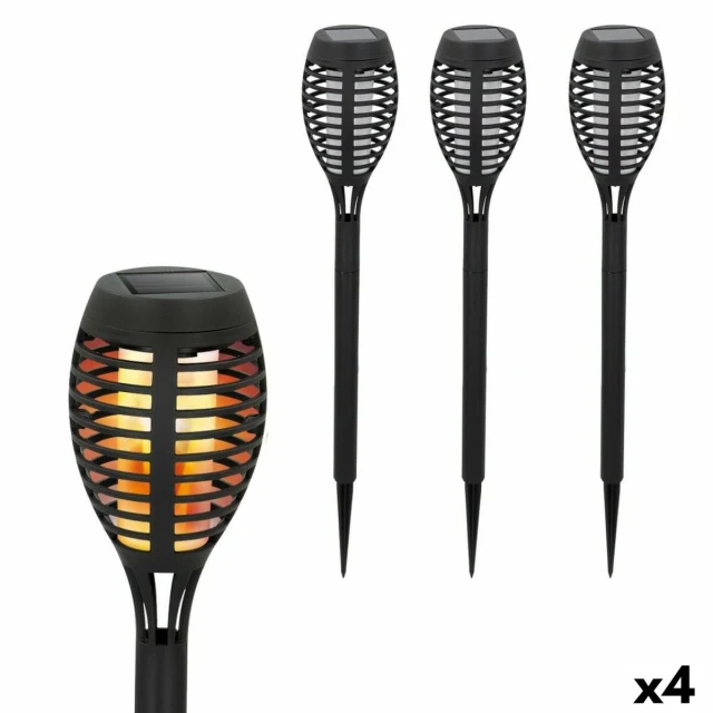 Set of solar garden torch lights Plastic 7,5 x 50 x 7,5 cm (4 Units)