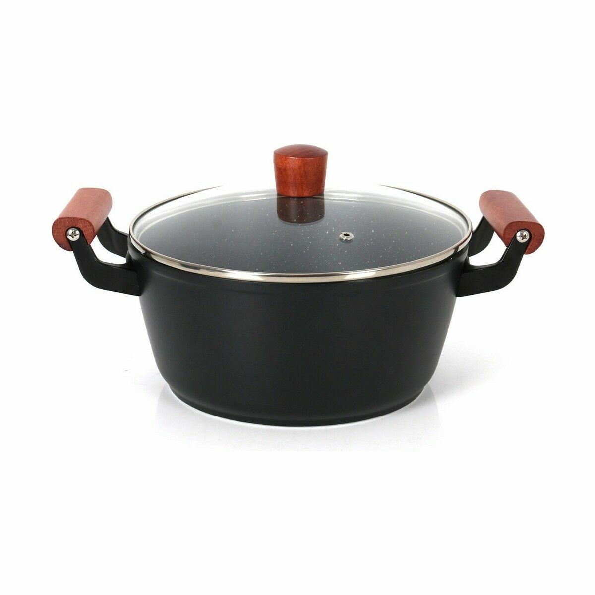 Casserole with glass lid Doha 39 x 28 x 15 cm (4 Units)