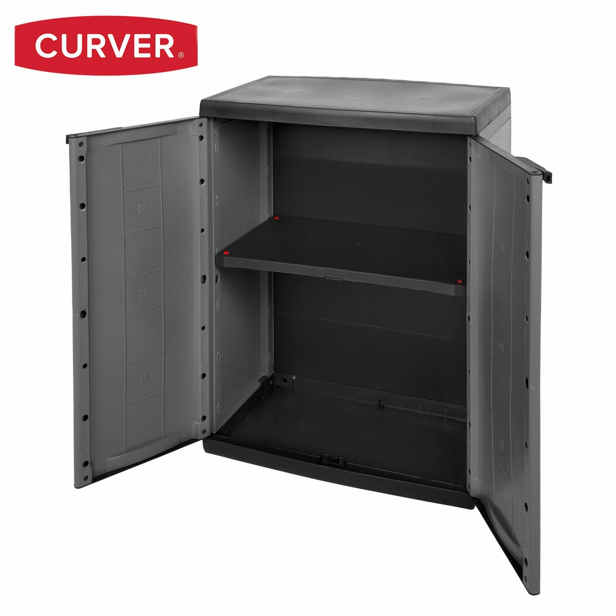 Cupboard Dark grey Plastic 68 x 87 x 39 cm