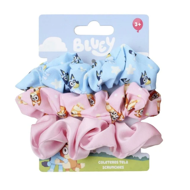 Rubber Hair Bands Blue 3 Pieces