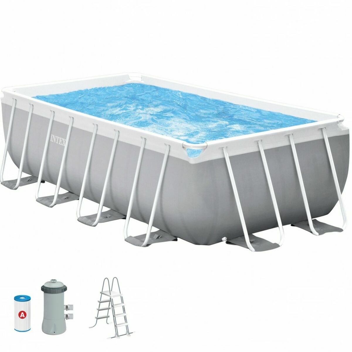 Detachable Pool 8.418 l Rectangular 400 x 200 x 122 cm