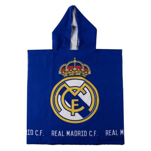 Poncho-Towel with Hood Blue 55 x 77 cm