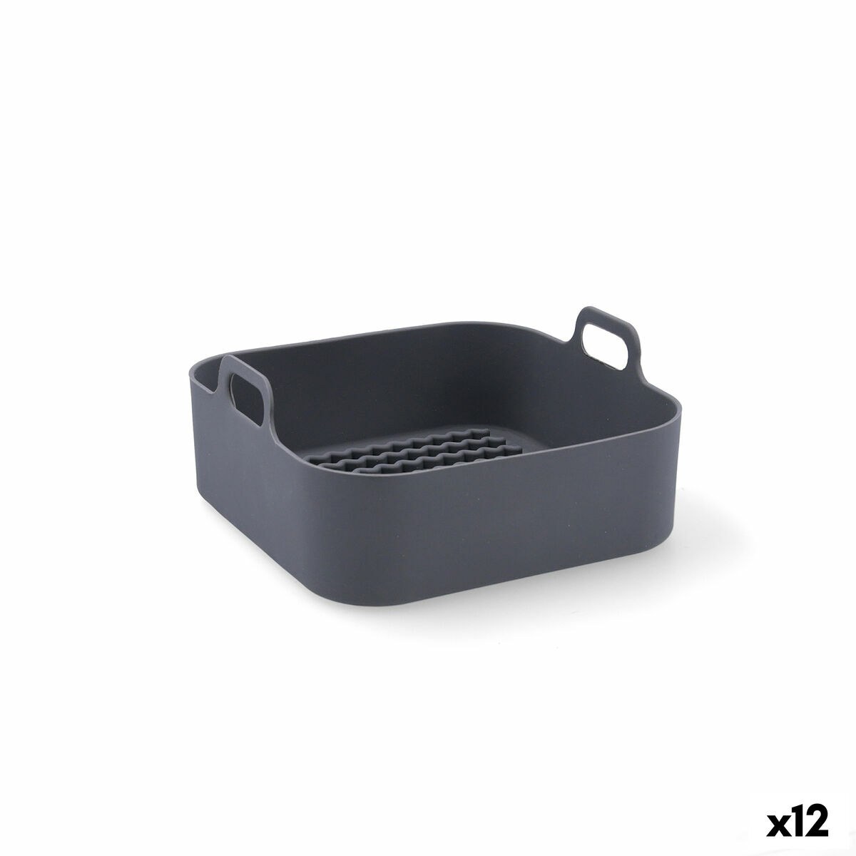 Air Fryer Basket Naturalia Silicone 19 x 9 cm (12 Units)